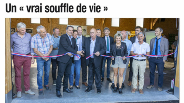 Inauguration d'un centre de maintenance éolien en Ardèche